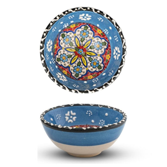 Handmade Ceramic Bowl Mexican Maya 8cm - Kozeenest