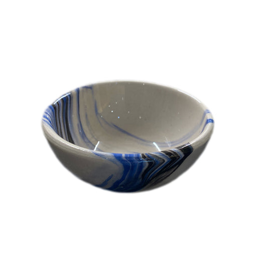 Handmade Ceramic Bowl Mocha Blue 8cm - Kozeenest