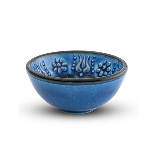 Handmade Ceramic Bowl Multicolour Navy 8cm - Kozeenest