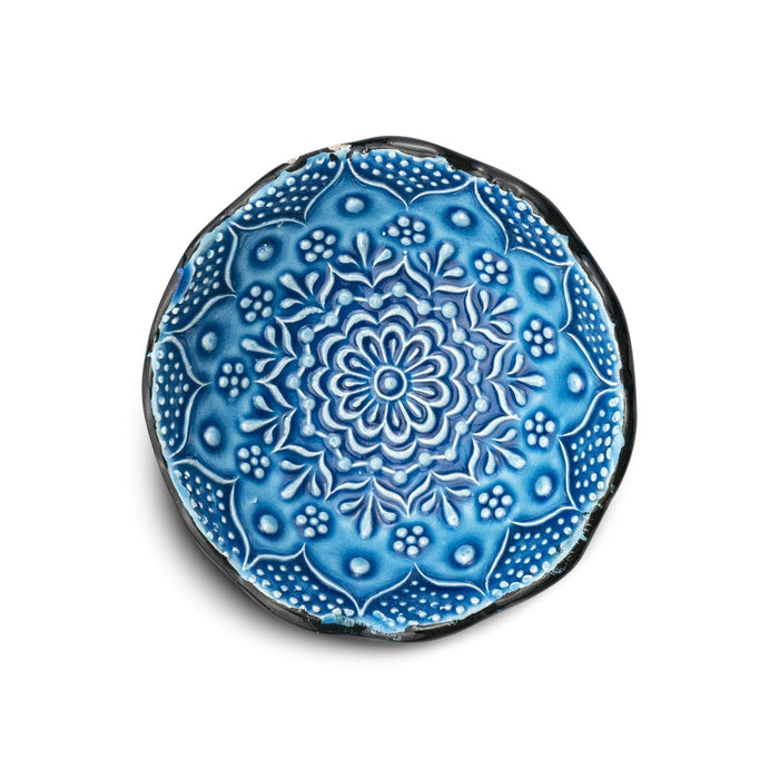 Handmade Ceramic Bowl Ocean Blue 8cm - Kozeenest