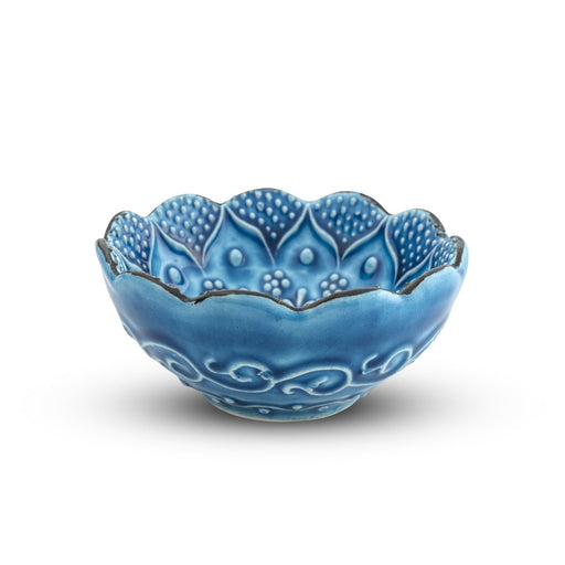 Handmade Ceramic Bowl Ocean Blue 8cm - Kozeenest