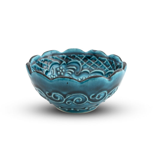 Handmade Ceramic Bowl Ocean Green 8cm - Kozeenest