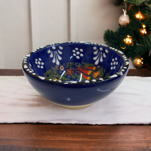 Handmade Ceramic Bowl Tulip Navy 8cm - Kozeenest