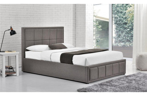 Hannover Double Ottoman Bed Grey-0