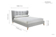 Harper Double Bed Grey-1