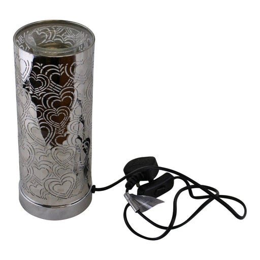 Heart Design Colour Changing LED Lamp & Aroma Diffuser in Silver - Kozeenest