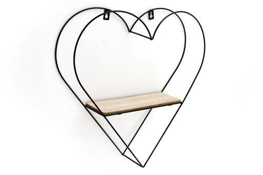 Heart Shaped Wire Wall Shelf - Kozeenest