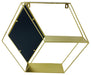 Hexagon Golden Mirror Unit - Kozeenest