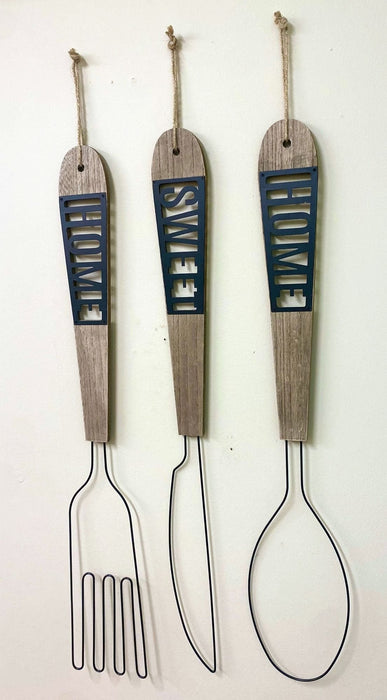 Home Sweet Home Cutlery Wall Hanging Decoration - Kozeenest