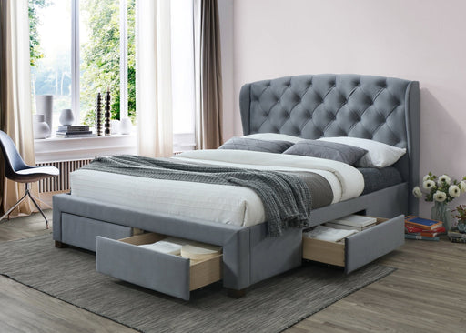 Hope Double Bed Grey-0