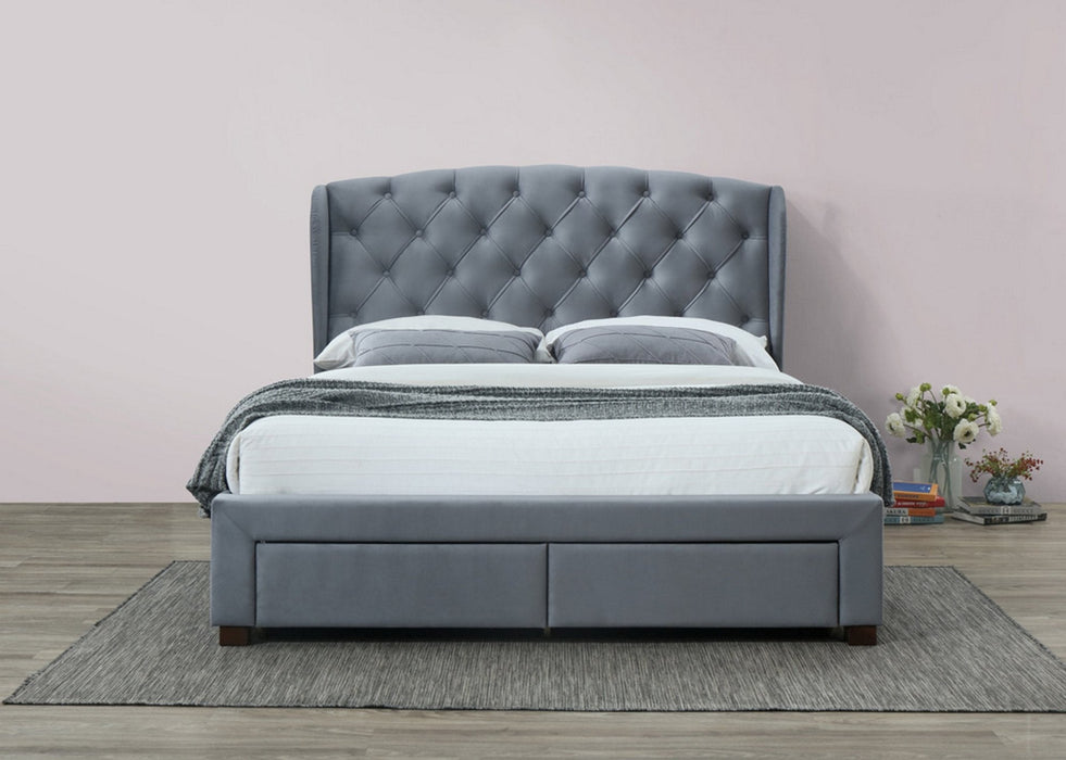 Hope Double Bed Grey-4