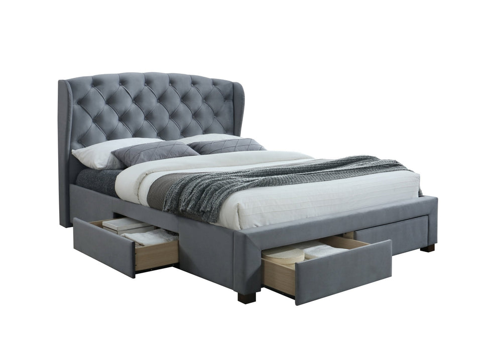 Hope Double Bed Grey-5