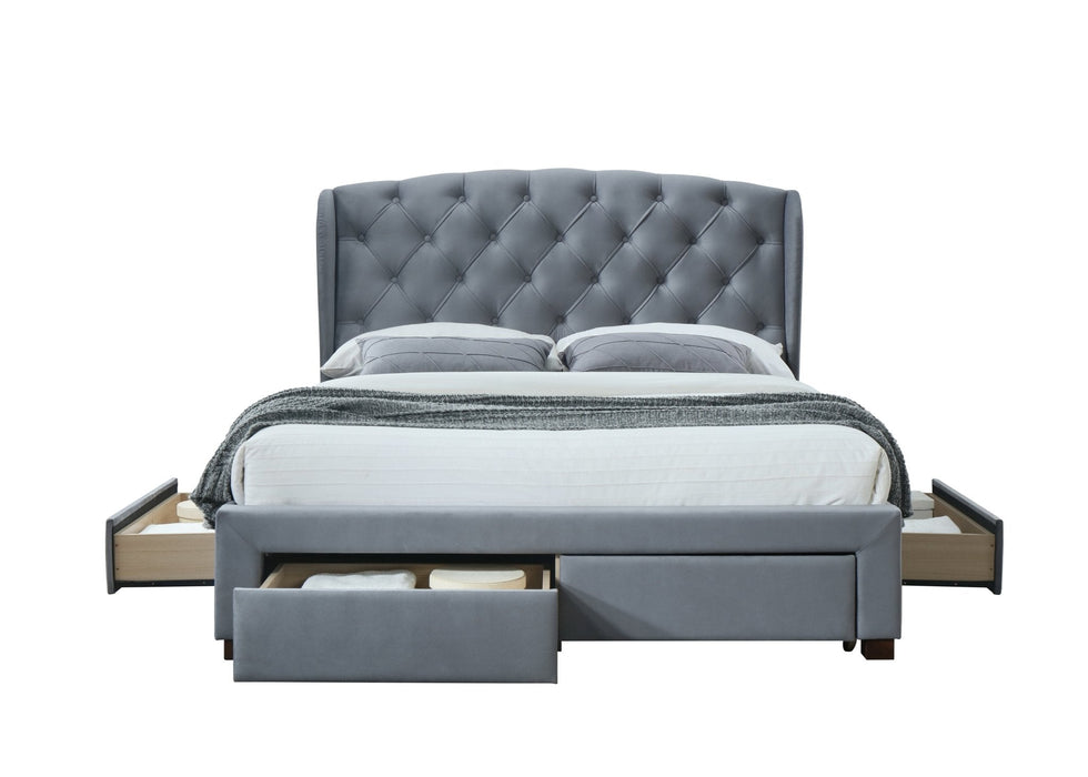 Hope Double Bed Grey-11