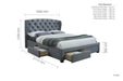 Hope Double Bed Grey-1