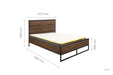 Houston Double Bed Brown-1