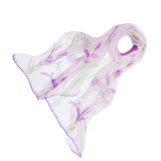 Iris - 100% Pure Silk Scarf - Kozeenest