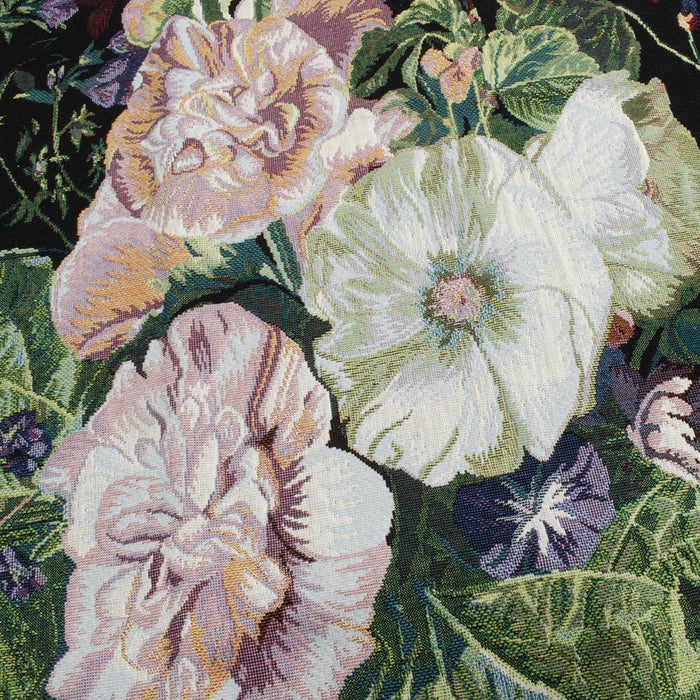 J Huysum Hollyhocks in a Vase - Wall Hanging 100cm x 138cm (70 rod) - Kozeenest