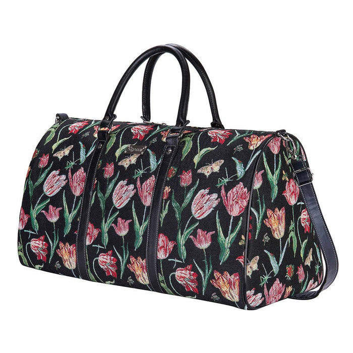 Jacob Marrel's Tulip Black - Big Holdall Bag - Kozeenest