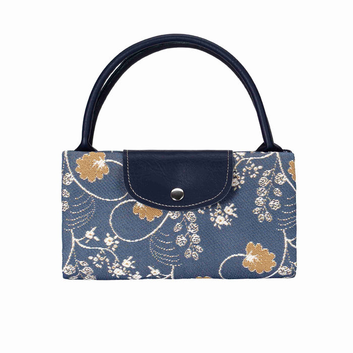 Jane Austen Blue - Foldaway Bag - Kozeenest