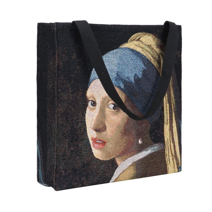 JV Girl with Pearl Earing - Gusset Bag - Kozeenest