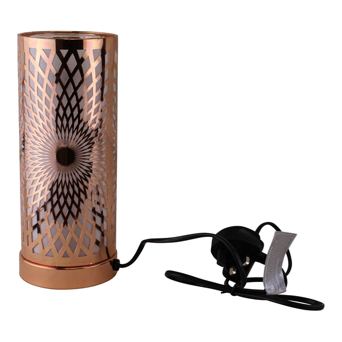 Kaleidoscope Design Colour Changing LED Lamp & Aroma Diffuser in Rose Gold - Kozeenest