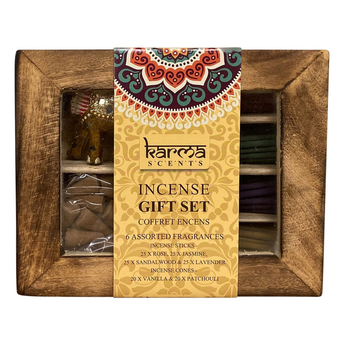 Karma Incense Gift Box With Lid - Kozeenest