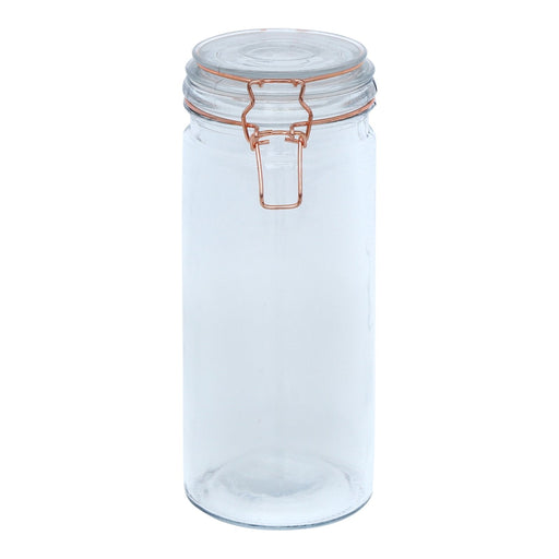 Kitchen Storage Jar With Copper Clip 25cm - Kozeenest