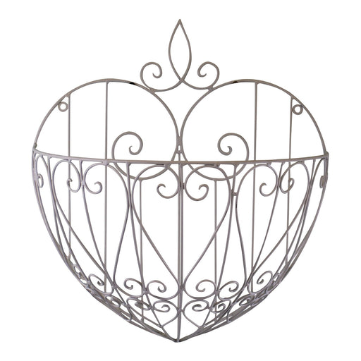 Large Cream Heart Shaped Wall Planter - Kozeenest