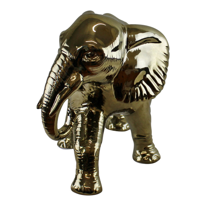 Large Golden Elephant Ornament 34cm - Kozeenest