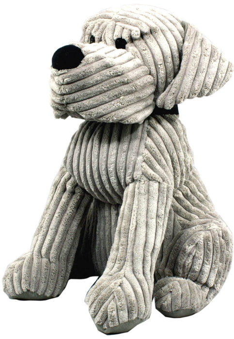 Large Grey Ribbed Dog Doorstop - Kozeenest