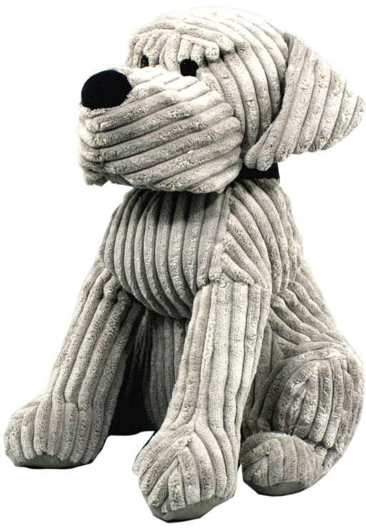 Large Grey Ribbed Dog Doorstop - Kozeenest