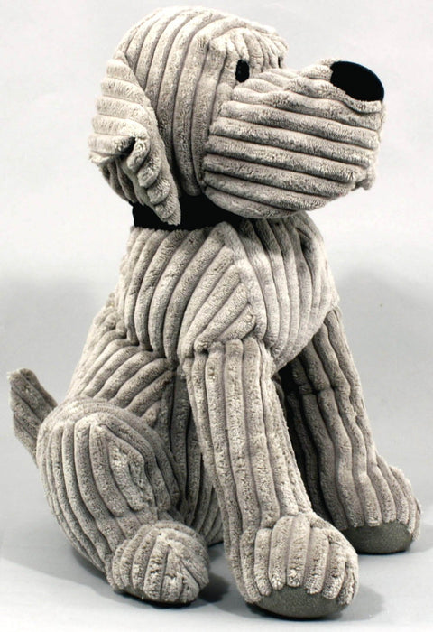 Large Grey Ribbed Dog Doorstop - Kozeenest