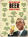 Large Metal Sign 60 x 49.5cm Beer How to Order your Beer - Kozeenest