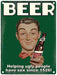 Large Metal Sign 60 x 49.5cm Funny Beer - Kozeenest