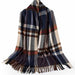 Large Plaid Tartan - Shawl Scarf - Kozeenest