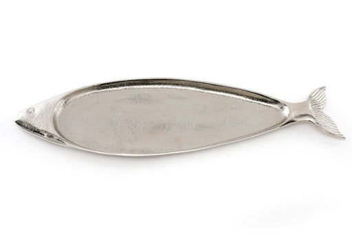 Large Silver Fish Shaped Tray - Kozeenest