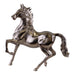 Large Silver Metal Horse Ornament, 39cm Tall - Kozeenest