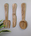 Large Wooden Wall Hanging Cutlery Set of 3 - Kozeenest