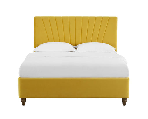 Lexie King Bed Mustard-1