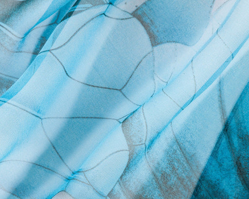 Light Blue - Lotus Chiffon - Kozeenest