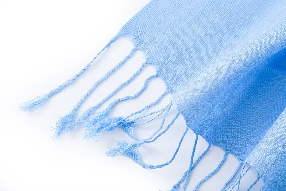 Light Blue - Pashmina - Kozeenest