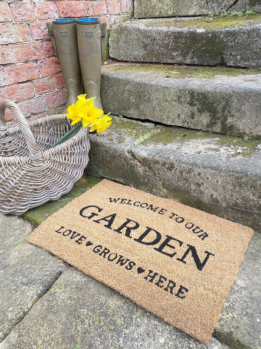 Love Grows Here Potting Shed Doormat - Kozeenest