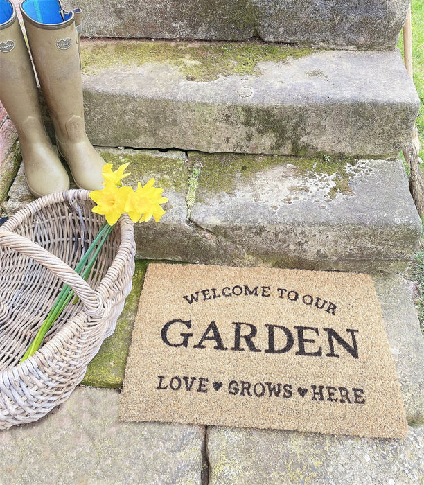 Love Grows Here Potting Shed Doormat - Kozeenest