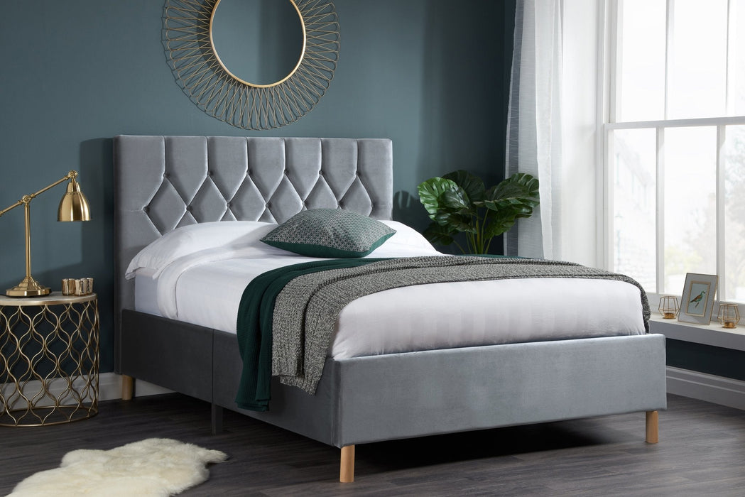 Loxley Double Bed Grey-0