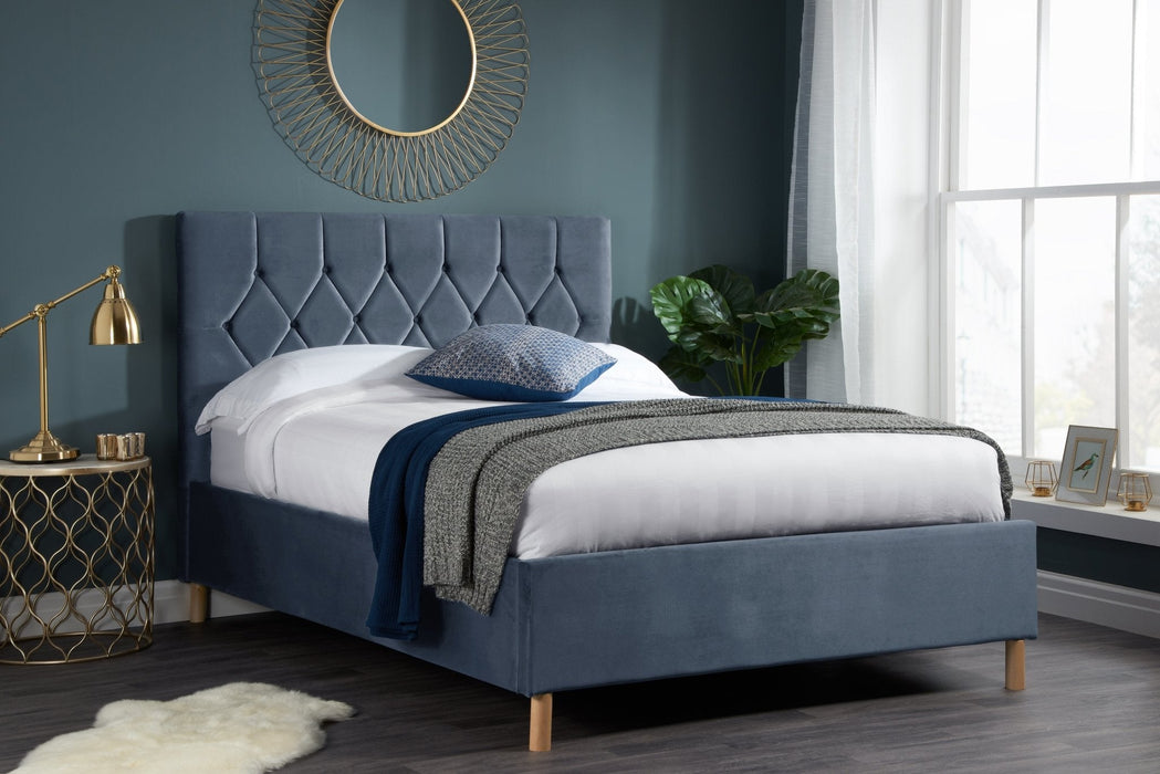 Loxley King Ottoman Bed Grey-0