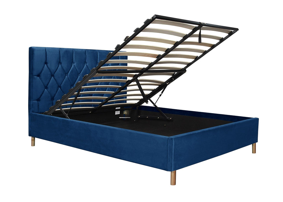 Loxley Small Double Ottoman Bed Blue-5