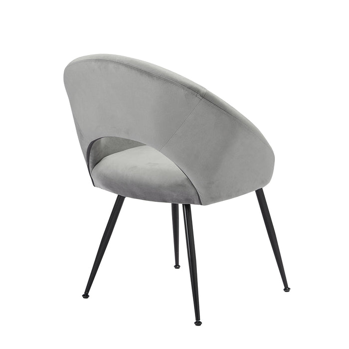 Lulu Dining Chair Grey (Pack of 2)-1