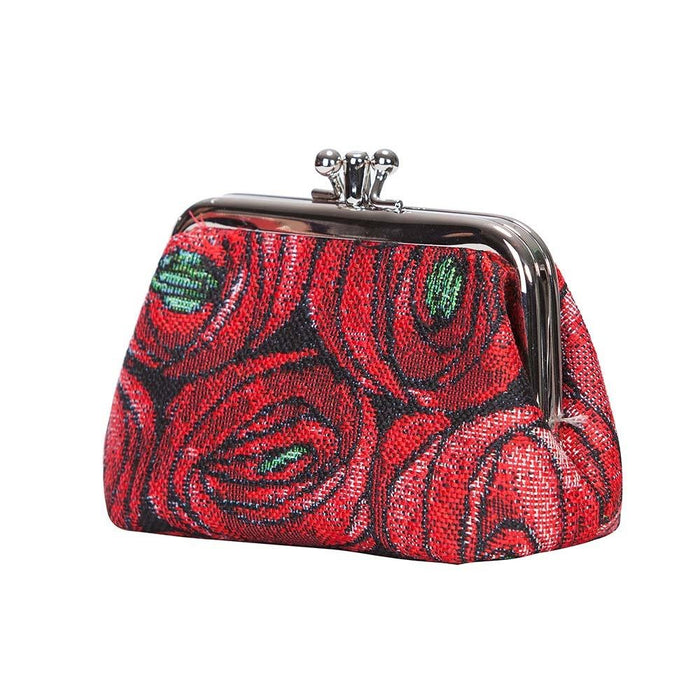 Mackintosh Rose and Teardrop - Frame Purse - Kozeenest