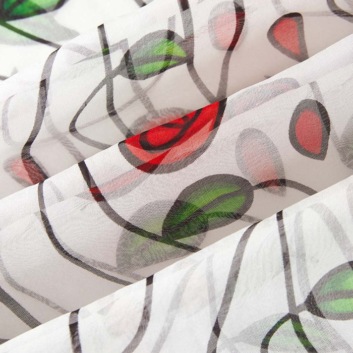 Mackintosh Simple Rose - 100% Pure Silk Scarf - Kozeenest