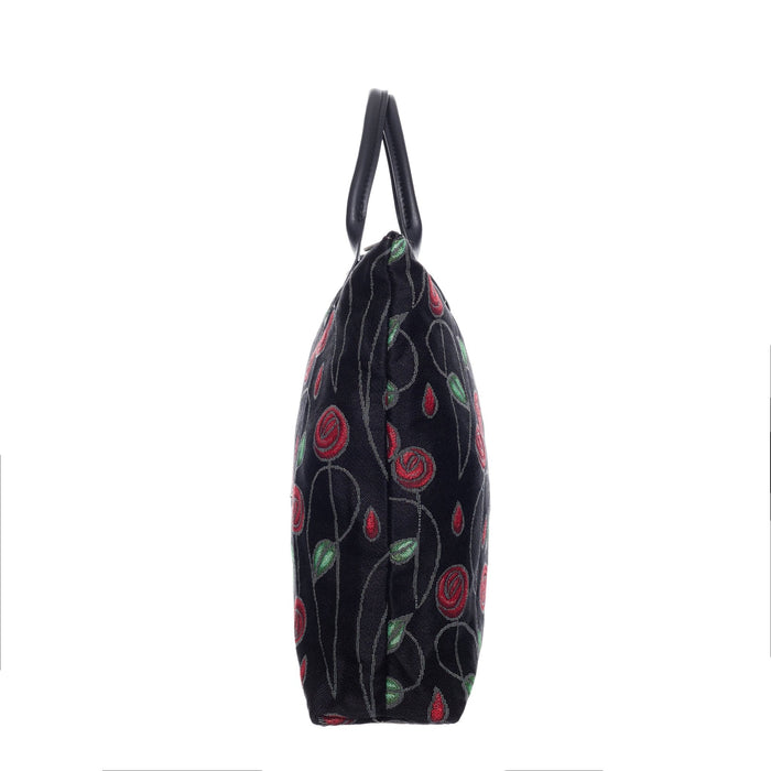 Mackintosh Simple Rose Black - Foldaway Bag - Kozeenest